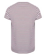 SF Men Gestreiftes Rundhals T-Shirt Baumwolle, Heather Grey/White XXS, SFM202 – Bild 4