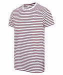 SF Men Gestreiftes Rundhals T-Shirt Baumwolle, White/Oxford Navy M, SFM202 – Bild 5