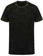SF Men Washed-Look T-Shirt mit Rundhalsausschnitt, Washed Black XXS, SFM203 – Bild 2