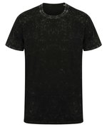 SF Men Washed-Look T-Shirt mit Rundhalsausschnitt, Washed Black XXS, SFM203 – Bild 3
