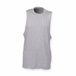 SF Men Sleeveless T-Shirt with Ribbed Neckline, Black S, SFM232 – image 3