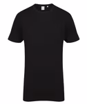 SF Men T-shirt extra-long avec ourlet plongeant, Black M, SFM258 – image 3