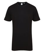 SF Men Extralanges T-Shirt mit Dipped Hem, Black S, SFM258 – Bild 3