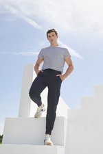 SF Men Jogginghose mit Ripp-Bündchen für Herren, Navy L, SFM425 – Bild 1