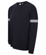 SF Men Übergroßes Sweatshirt mit Sloganprint, Black XXS, SFM514 – Bild 5