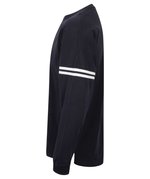 SF Men Übergroßes Sweatshirt mit Sloganprint, Black XXS, SFM514 – Bild 6