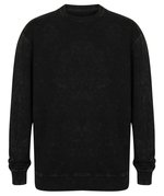 SF Men Washed Loose Fit Sweatpullover aus Baumwolle, Washed Black XXS, SFM520 – Bild 3