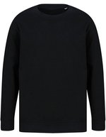 SF Men Nachhaltiger Sweat mit dropped Tail-Saum, Black XXS, SFM530 – Bild 2