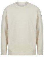 SF Men Nachhaltiger Sweat mit dropped Tail-Saum, Black XXS, SFM530 – Light Stone