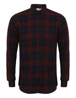 SF Men Karierter Twill Herren-Schnitt mit Button-down, Burgundy Check S, SFM560 – Bild 1
