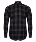 SF Men Twill a quadri taglio Uomo con Button-down, Navy Check L, SFM560 – immagine 3