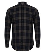 SF Men Karierter Twill Herren-Schnitt mit Button-down, Burgundy Check S, SFM560 – Bild 3