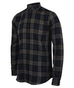SF Men Karierter Twill Herren-Schnitt mit Button-down, Burgundy Check S, SFM560 – Bild 5