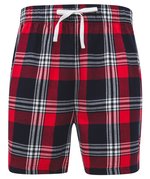SF Men Tartan Lounge-Shorts aus Baumwoll-Flanell, Red-Navy Check XS, SFM82 – Bild 3