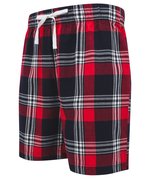 SF Men Tartan Lounge-Shorts aus Baumwoll-Flanell, Red-Navy Check XS, SFM82 – Bild 5