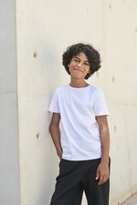 SF Minni T-Shirt Slim Fit Baumwolle Elasthan für Kinder, White 3-4 Jahre, SM121 – Bild 1