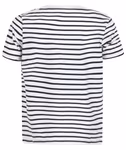 SF Minni T-Shirt a maniche corte a righe per Bambini Cotone, White/Oxford Navy 9-10 Jahre, SM202 – immagine 4