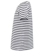 SF Minni Gestreiftes Kinder-Kurzarm-T-Shirt Baumwolle, White/Oxford Navy 5-6 Jahre, SM202 – Bild 6