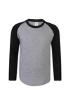 SF Minni Langarm Raglan T-Shirt Baumwolle für Kinder, White/Red 11-12 Jahre, SM271 – Bild 3