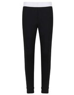 SF Minni Leggings mit Jacquard-Bund für Kinder, Black/White 5/6 Jahre, SM426 – Bild 1