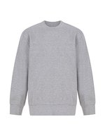 SF Minni Nachhaltiges Kinder-Sweatshirt mit Kurvensaum – Heather Grey