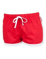 SF Minni Retro Kinder Shorts mit Ziehkordel – Red/White
