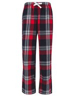 SF Minni Kinder-Tartan-Loungehose mit Rundum-Dehnbund – Red-Navy Check