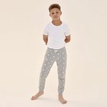 SF Minni Kids´ Cuffed Lounge Pants Red/White Stripes 7/8 Jahre (SM85), SM85 – Bild 1