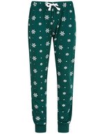 SF Minni Kids´ Cuffed Lounge Pants Red/White Stripes 5/6 Jahre (SM85) – Bottle/White Snowflakes
