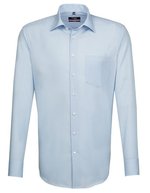 Seidensticker Hemd Regular Fit mit Brusttasche für Herren – Light Blue