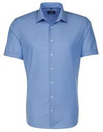 Seidensticker Bügelfreies Herrenhemd Shaped Fit Baumwolle – Mid Blue