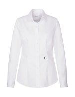Women´s Blouse Slim Fit Fine Twill Longsleeve – White
