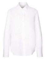 Women´s Oversize Popeline Blouse Longsleee – White