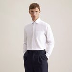 Seidensticker Oxford Langarmhemd Regular Fit Baumwolle, White 38, SN193677 – Bild 1
