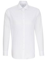 Seidensticker Oxford Langarmhemd Regular Fit Baumwolle – White