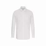 Seidensticker Non-Iron Oxford Shirt, Shaped Fit, White 37, SN293677 – image 3
