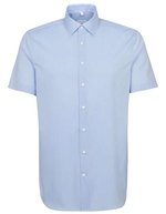Seidensticker Bügelfreies Slim Fit Business-Hemd, White 36, SN666261 – Light Blue