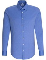 Seidensticker Slim-Fit Business-Hemd mit Kentkragen – Mid Blue