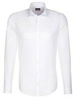 Seidensticker Slim-Fit Business-Hemd mit Kentkragen, Anthracite 36, SN675198 – Blanc