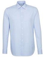 Seidensticker Langarmhemd Slim Fit Karo/Blockstreifen, Check Light Blue - White 36, SN693600 – Bild 1