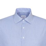 Seidensticker Langarmhemd Slim Fit Karo/Blockstreifen, Check Light Blue - White 36, SN693600 – Bild 5