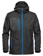 Stormtech Ultraleichte Herrenjacke mit Kapuze – Black/Azure Blue