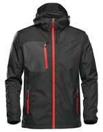 Stormtech Ultraleichte Herrenjacke mit Kapuze – Black/Bright Red