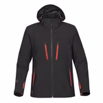 Stormtech Waterproof Softshell Jacket with Hood, Black/Bright Red S, ST83 – image 3
