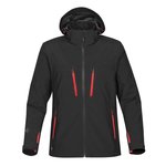 Stormtech Wasserdichte Softshell-Jacke mit Kapuze, Black/Bright Red S, ST83 – Bild 3