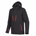 Stormtech Waterproof Softshell Jacket with Hood, Black/Bright Red S, ST83 – image 6