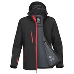 Stormtech Wasserdichte Softshell-Jacke mit Kapuze, Black/Bright Red S, ST83 – Bild 7
