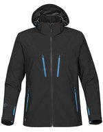 Stormtech Wasserdichte Softshell-Jacke mit Kapuze, Black/Bright Red S, ST83 – Nero/Blu elettrico