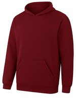 Unisex Organic Cotton Hooded Sweatshirt – Bordeaux