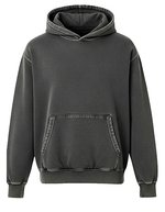 Unisex Vintage Organic Cotton Hooded Sweatshirt – Vintage Gris